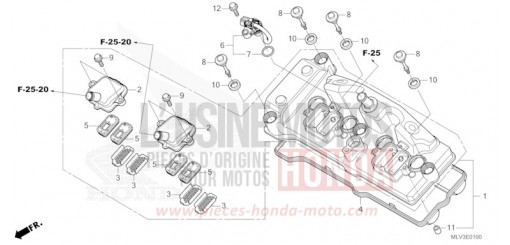 COUVERCLE DE CULASSE CB1000ST de 2026